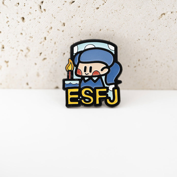 16 Personality Types - ESFJ Pin & Magnetic Brooch - Company U - #tag1# - #tag2# - #tag3#