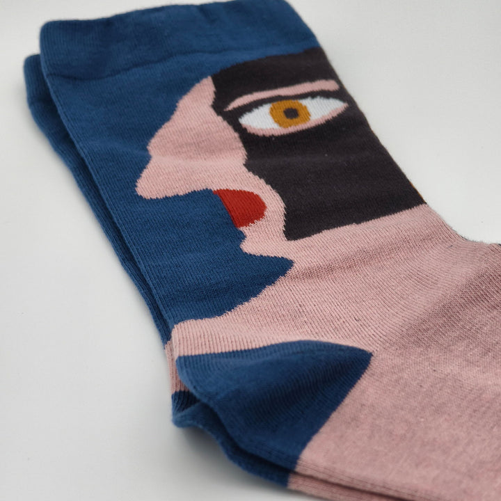 Abstract Art Brown Socks - Made With Cotton For Softness And Comfort - Company U - #tag1# - #tag2# - #tag3#