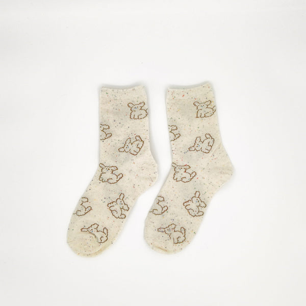 Adorable Doggie Dot Socks - Made With Cotton For Softness And Comfort - Company U - #tag1# - #tag2# - #tag3#