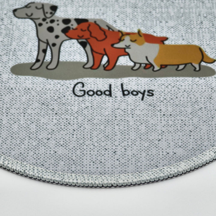 Adorable Puppy Round Fun Mouse Pad - Company U - #tag1# - #tag2# - #tag3#