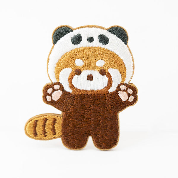 Ailurus Fulgens- Embroidered Brooch - Pretend Panda - Company U - #tag1# - #tag2# - #tag3#