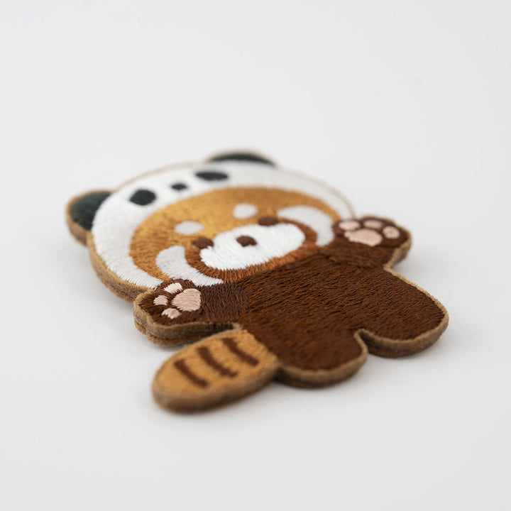 Ailurus Fulgens- Embroidered Brooch - Pretend Panda - Company U - #tag1# - #tag2# - #tag3#