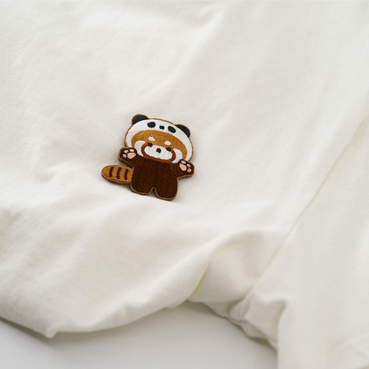 Ailurus Fulgens- Embroidered Brooch - Pretend Panda - Company U - #tag1# - #tag2# - #tag3#