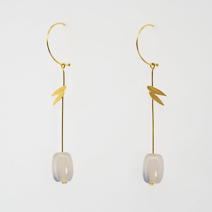 Bamboo Woods Earring - Jade & Gold - Company U - #tag1# - #tag2# - #tag3#
