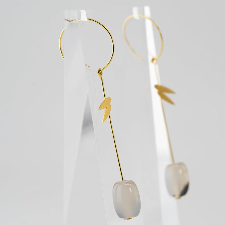 Bamboo Woods Earring - Jade & Gold - Company U - #tag1# - #tag2# - #tag3#