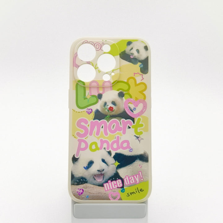 Brainy Smiling Panda Film Phone Case for iPhone - Company U - #tag1# - #tag2# - #tag3#