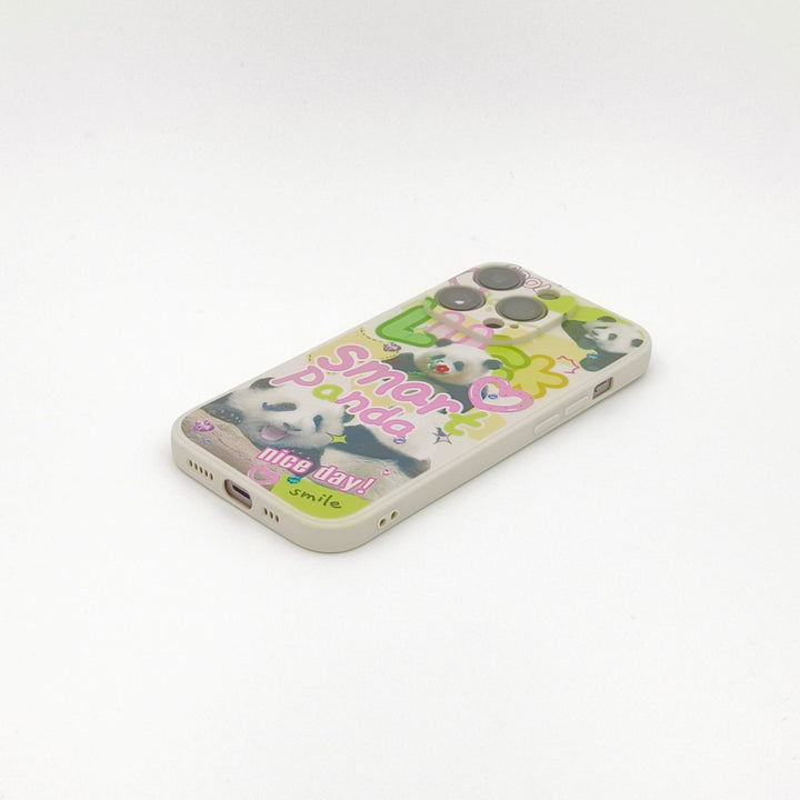 Brainy Smiling Panda Film Phone Case for iPhone - Company U - #tag1# - #tag2# - #tag3#