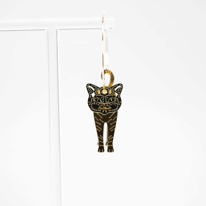 Cat Earrings - Bronze & Gild Kitten Earring - Company U - #tag1# - #tag2# - #tag3#