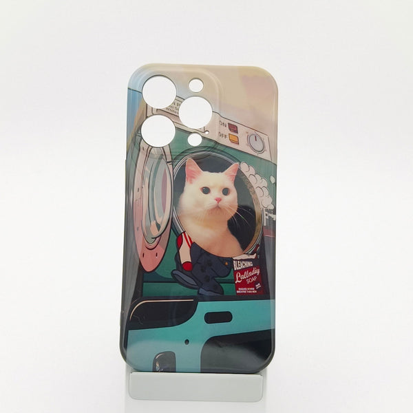 Cat in the Washing Machine Film Phone Case for iPhone - Company U - #tag1# - #tag2# - #tag3#