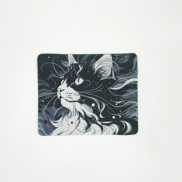 Cat's 45-Degree Gaze Mouse Pad - Company U - #tag1# - #tag2# - #tag3#