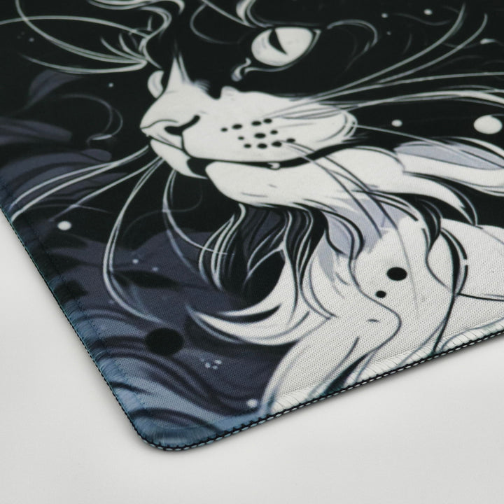 Cat's 45-Degree Gaze Mouse Pad - Company U - #tag1# - #tag2# - #tag3#