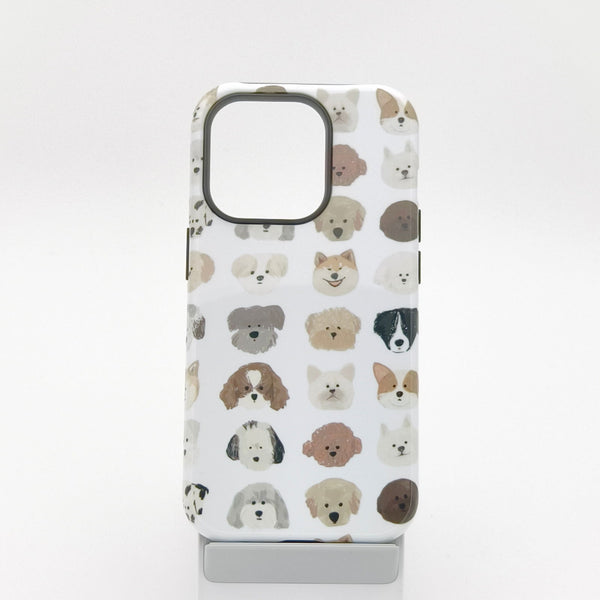 Charming Canine Illustrated Film Phone Case for iPhone - Company U - #tag1# - #tag2# - #tag3#