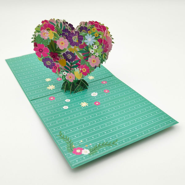 Company U Premium 3D Pop-Up Paper Sculpture Greeting Card - Wreath of Love - Company U - #tag1# - #tag2# - #tag3#