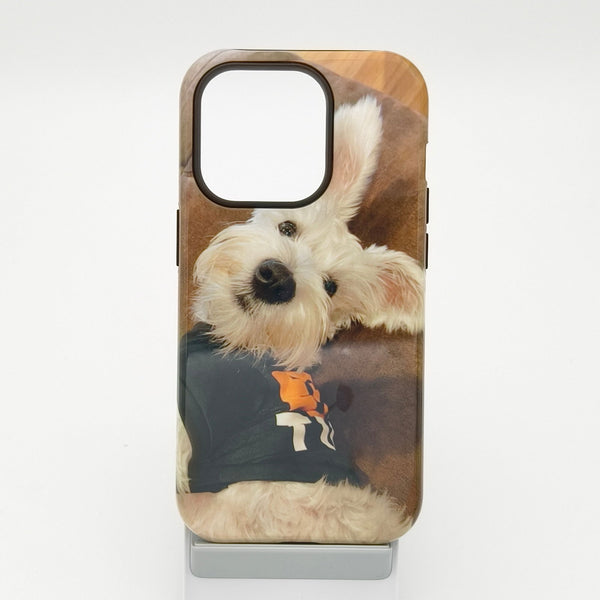 Cute White Schnauzer Film Phone Case for iPhone - Company U - #tag1# - #tag2# - #tag3#