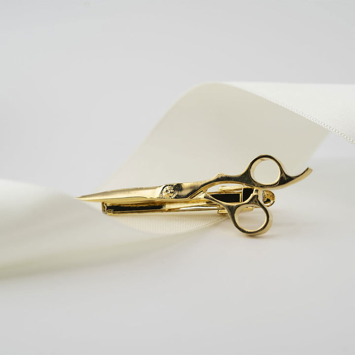 Designer Tie Clip - Bronze Scissors - Company U - #tag1# - #tag2# - #tag3#
