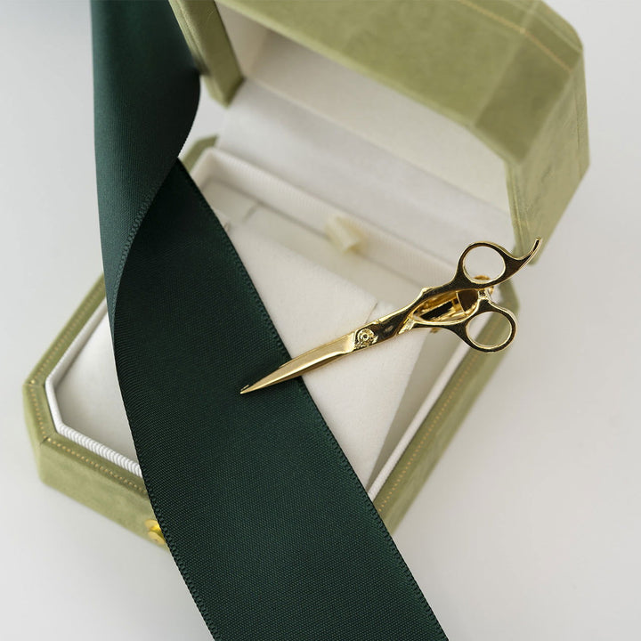 Designer Tie Clip - Bronze Scissors - Company U - #tag1# - #tag2# - #tag3#