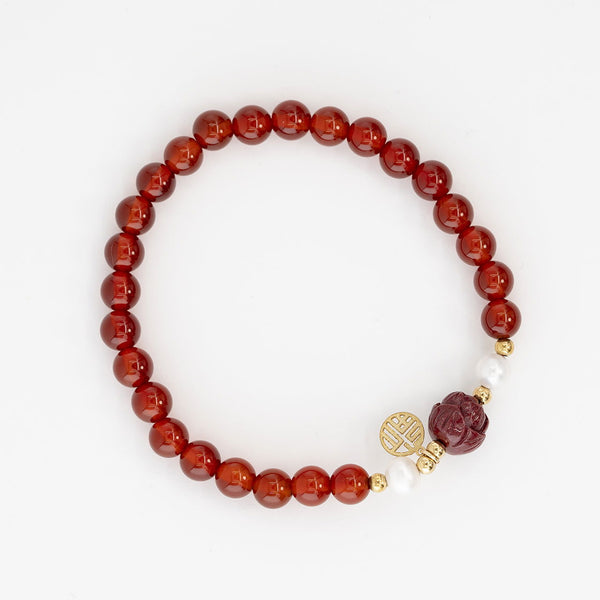 Guardian Bracelet - Red Agate - Company U - #tag1# - #tag2# - #tag3#