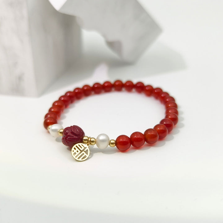 Guardian Bracelet - Red Agate - Company U - #tag1# - #tag2# - #tag3#