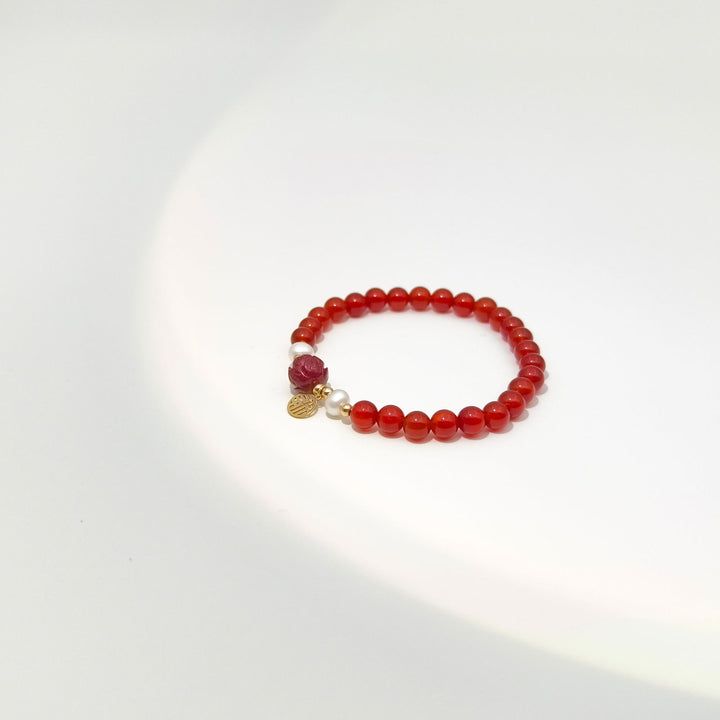 Guardian Bracelet - Red Agate - Company U - #tag1# - #tag2# - #tag3#