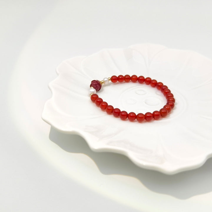 Guardian Bracelet - Red Agate - Company U - #tag1# - #tag2# - #tag3#