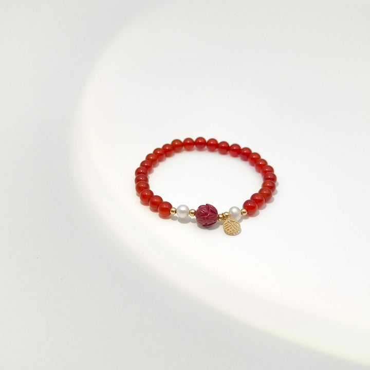 Guardian Bracelet - Red Agate - Company U - #tag1# - #tag2# - #tag3#