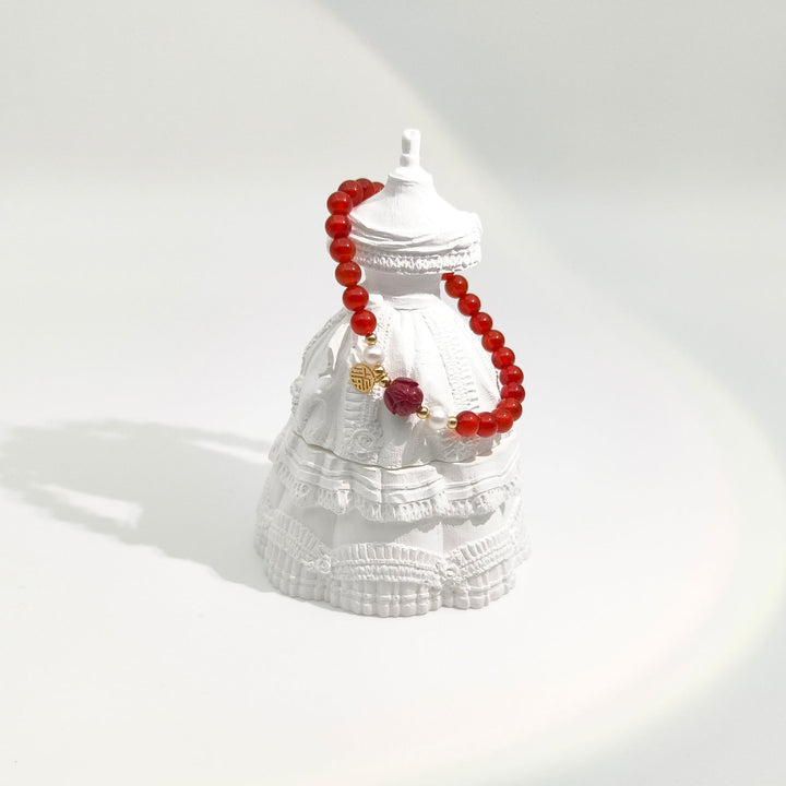Guardian Bracelet - Red Agate - Company U - #tag1# - #tag2# - #tag3#