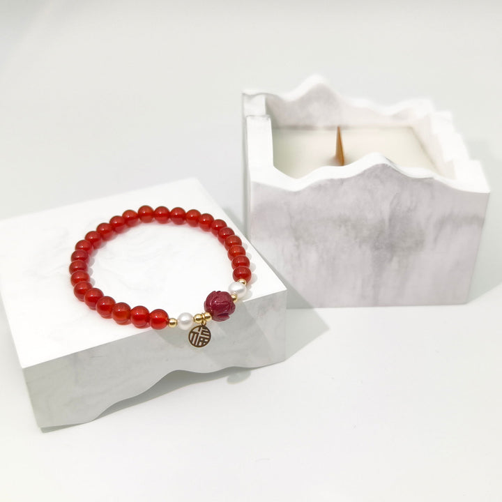 Guardian Bracelet - Red Agate - Company U - #tag1# - #tag2# - #tag3#