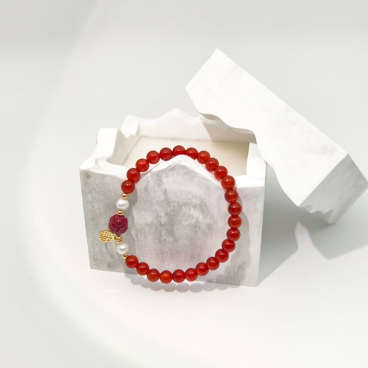 Guardian Bracelet - Red Agate - Company U - #tag1# - #tag2# - #tag3#