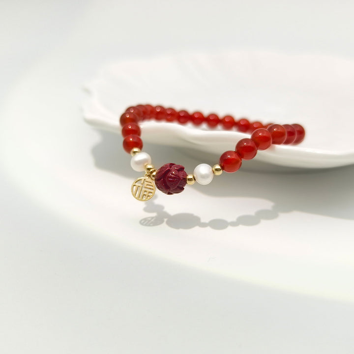 Guardian Bracelet - Red Agate - Company U - #tag1# - #tag2# - #tag3#