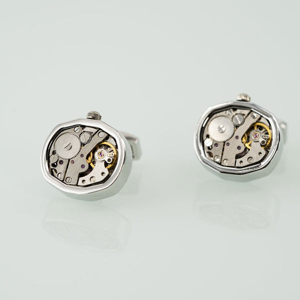 High-Quality Gold - Steampunk Cufflinks - Company U - #tag1# - #tag2# - #tag3#