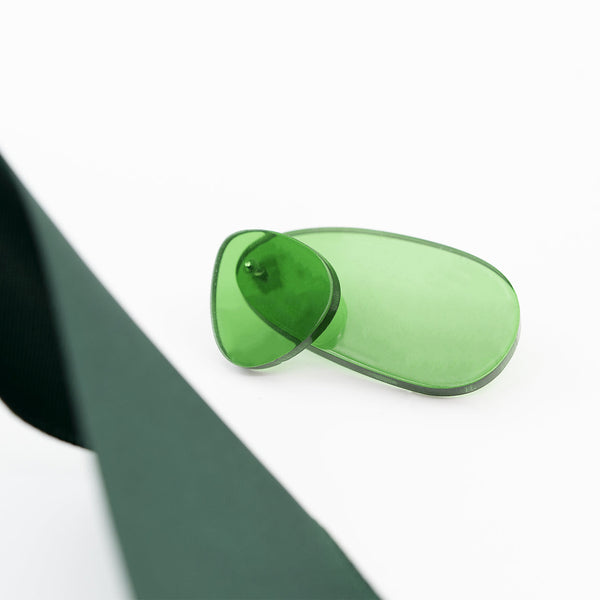 Minimalist Earrings - Pale Watery Green - Company U - #tag1# - #tag2# - #tag3#