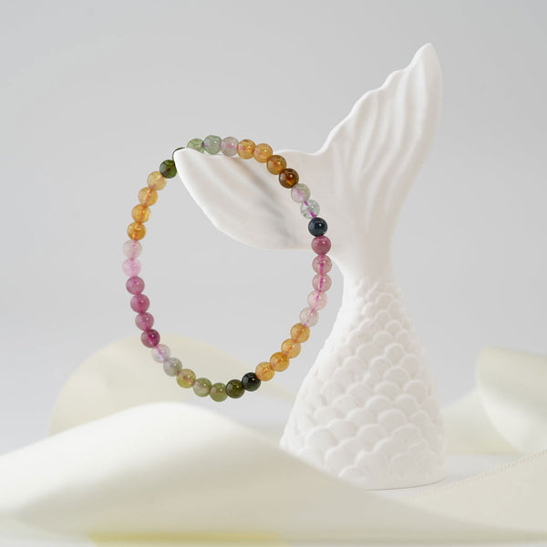 Natural Rainbow Tourmaline Bracelet - Imperfect Perfect - Company U - #tag1# - #tag2# - #tag3#