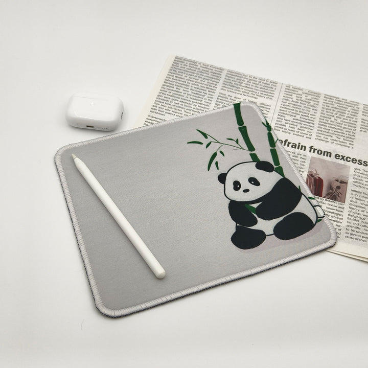 Panda Eating Bamboo Mouse Pad - Company U - #tag1# - #tag2# - #tag3#