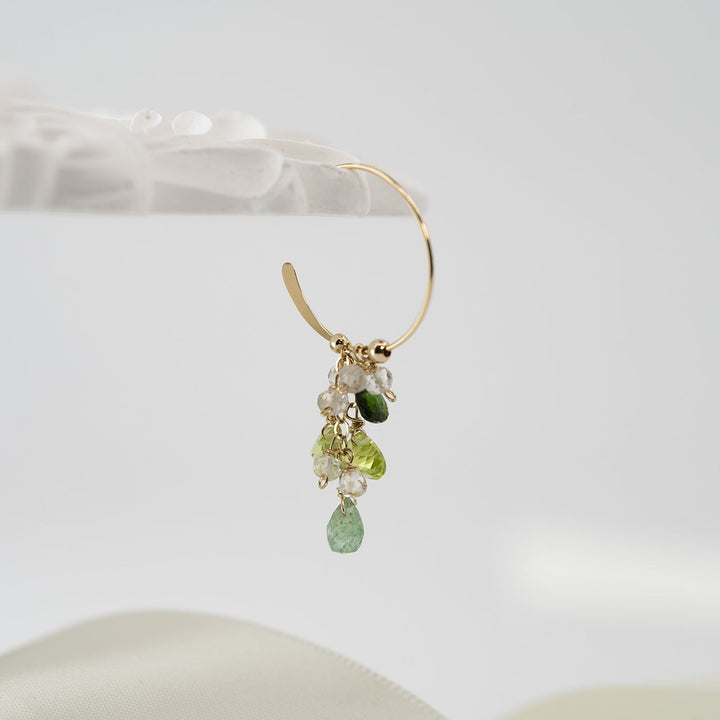 Peridot Earrings - The Green Sun - Birth Stones - Company U - #tag1# - #tag2# - #tag3#
