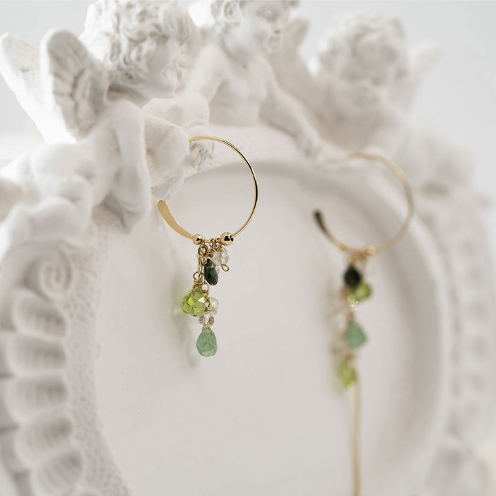 Peridot Earrings - The Green Sun - Birth Stones - Company U - #tag1# - #tag2# - #tag3#