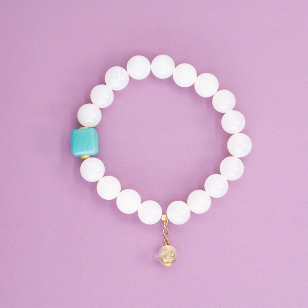 Prosperity Bracelet - White Crystal - Company U - #tag1# - #tag2# - #tag3#