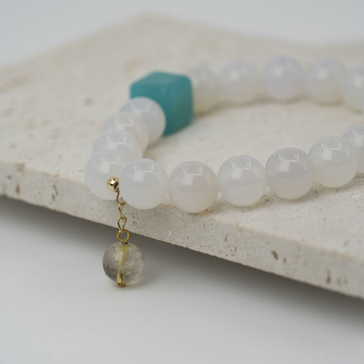 Prosperity Bracelet - White Crystal - Company U - #tag1# - #tag2# - #tag3#