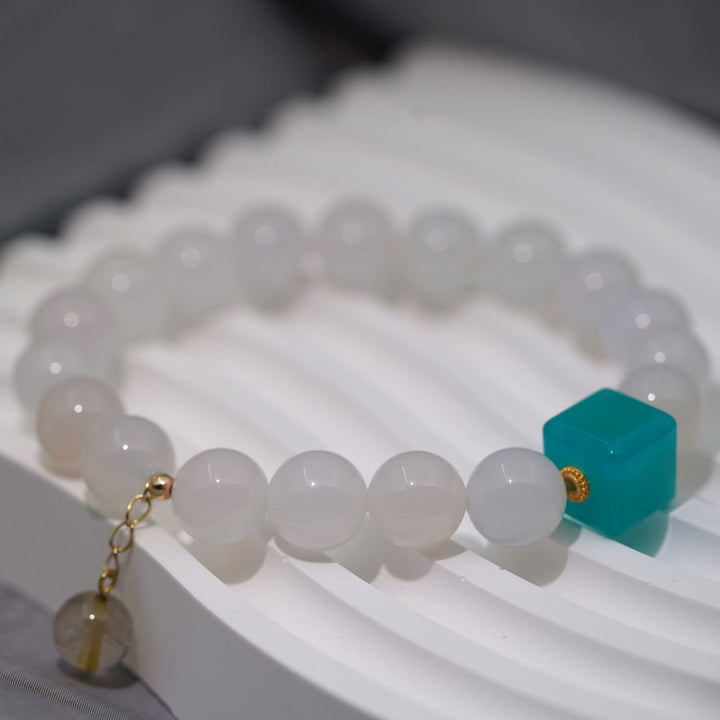 Prosperity Bracelet - White Crystal - Company U - #tag1# - #tag2# - #tag3#