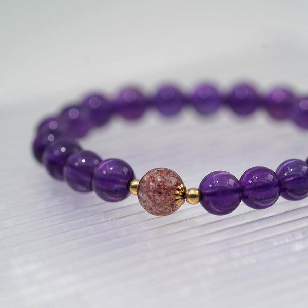 Sweet Wine - Amethyst Charm Bracelet - Company U - #tag1# - #tag2# - #tag3#