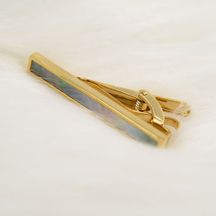 Ultramarine Tie Clip - Mother of Pearl & Gild - Company U - #tag1# - #tag2# - #tag3#