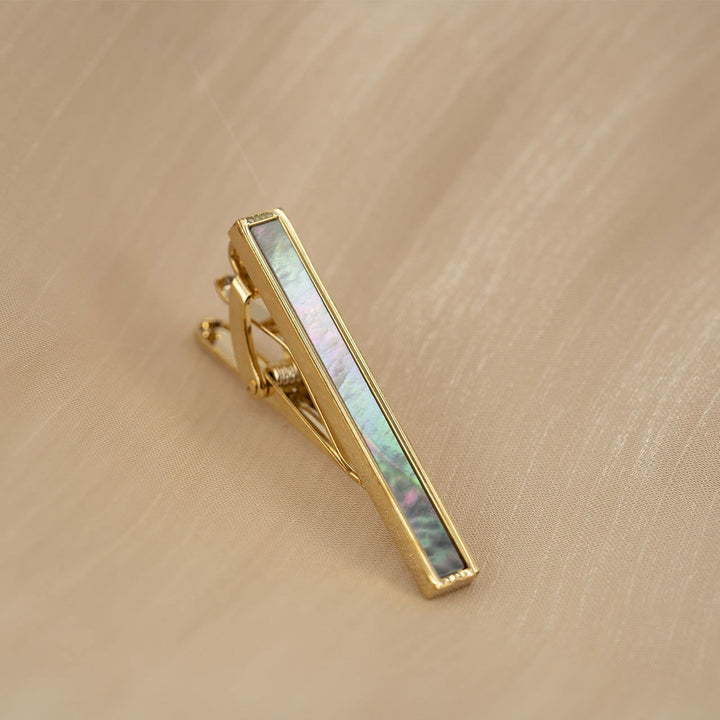 Ultramarine Tie Clip - Mother of Pearl & Gild - Company U - #tag1# - #tag2# - #tag3#
