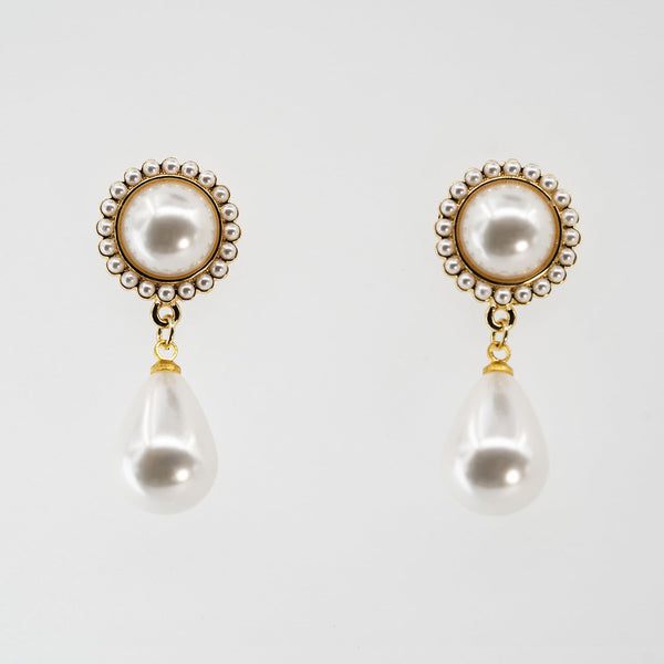 Vintage Beauty - Pearl Earrings - Company U - #tag1# - #tag2# - #tag3#