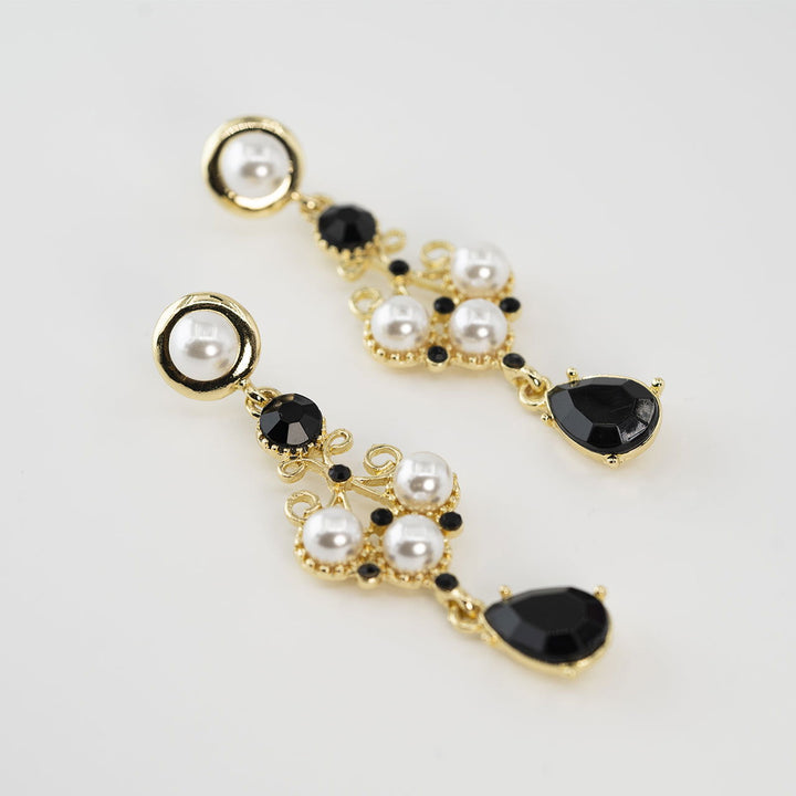 Vintage Earrings - Black and White Earring - Company U - #tag1# - #tag2# - #tag3#