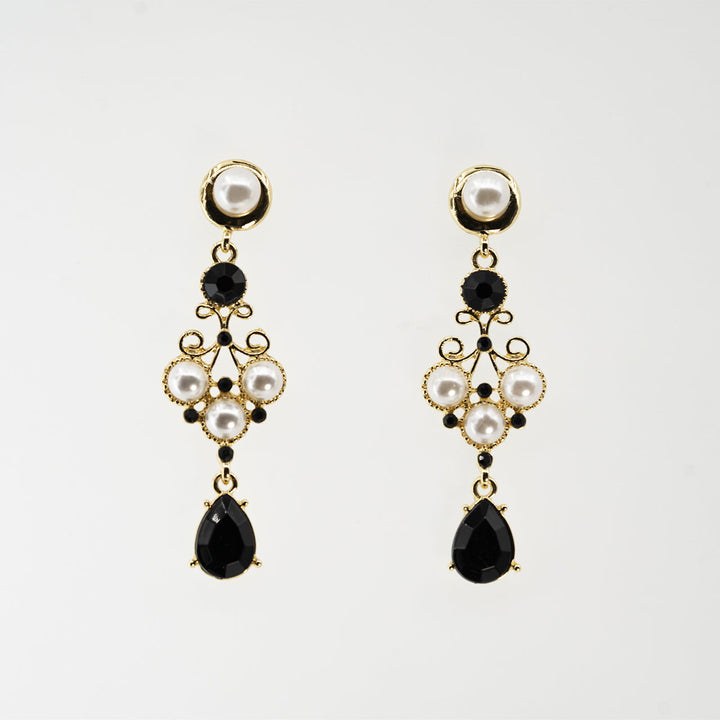 Vintage Earrings - Black and White Earring - Company U - #tag1# - #tag2# - #tag3#