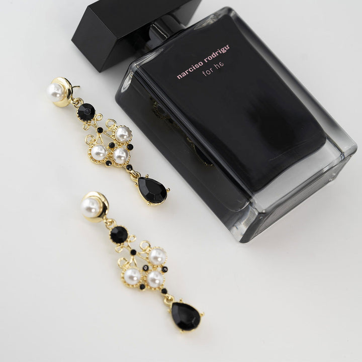 Vintage Earrings - Black and White Earring - Company U - #tag1# - #tag2# - #tag3#