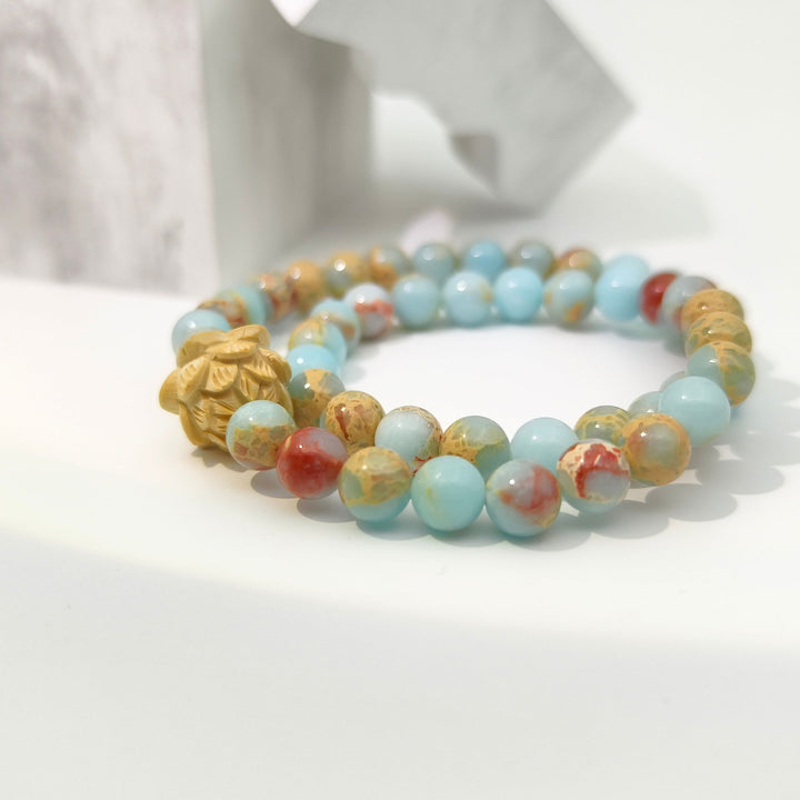 Water Lily Stone Bracelet - Company U - #tag1# - #tag2# - #tag3#