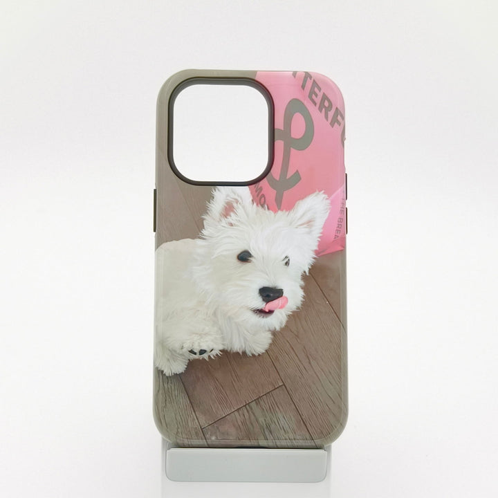 West Highland Terrier Glance and Smile Film Phone Case for iPhone - Company U - #tag1# - #tag2# - #tag3#